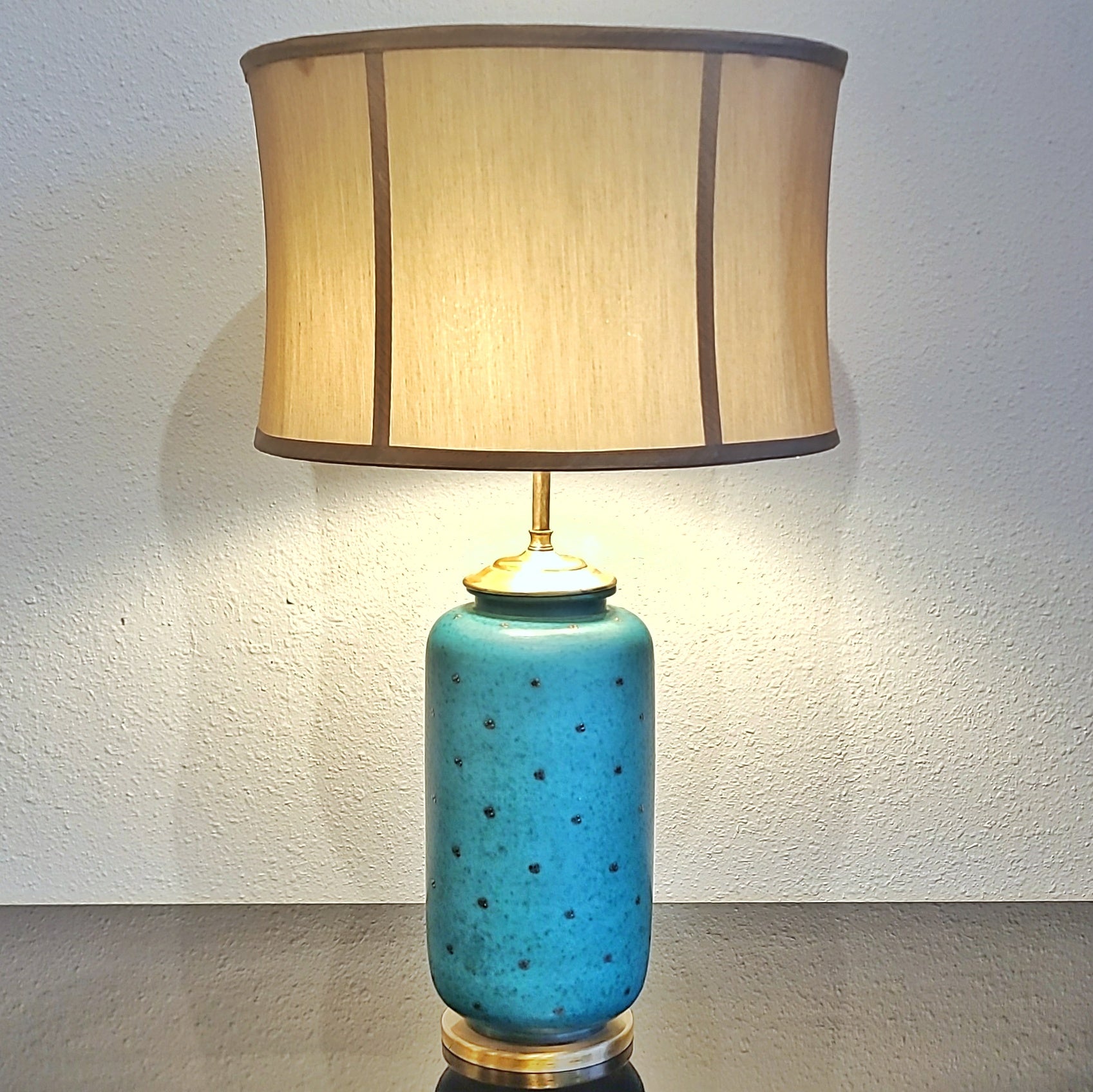 TALL ‘ARGENTA’ TABLE LAMP BY WILHELM KÅGE FOR GUSTAVSBERG (SWEDEN)