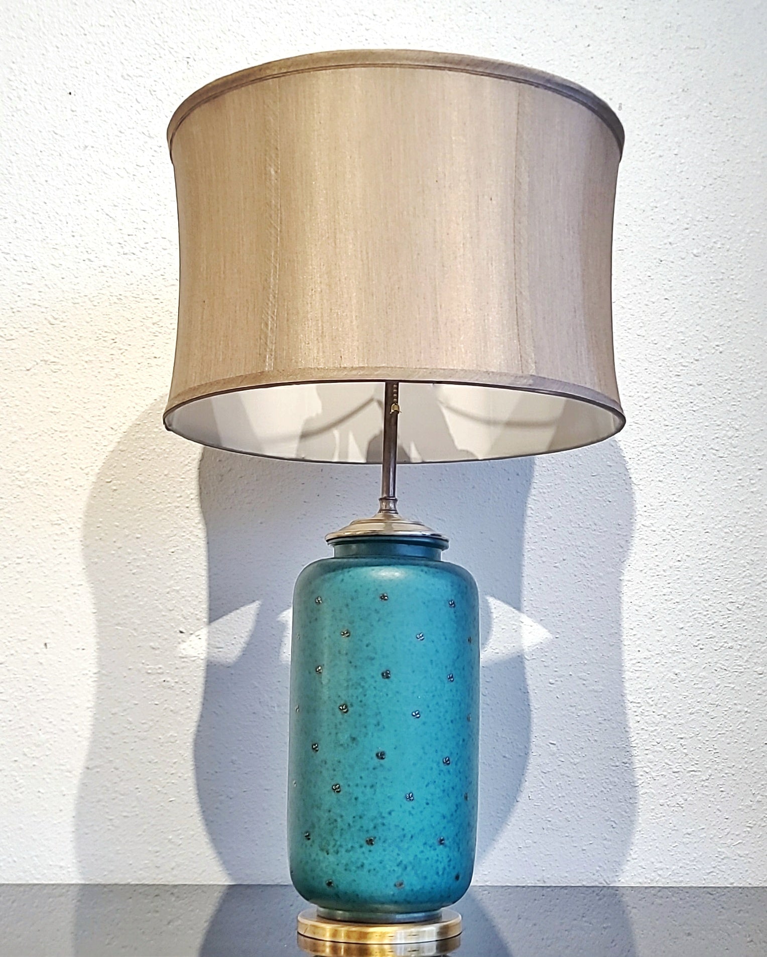 TALL ‘ARGENTA’ TABLE LAMP BY WILHELM KÅGE FOR GUSTAVSBERG (SWEDEN)