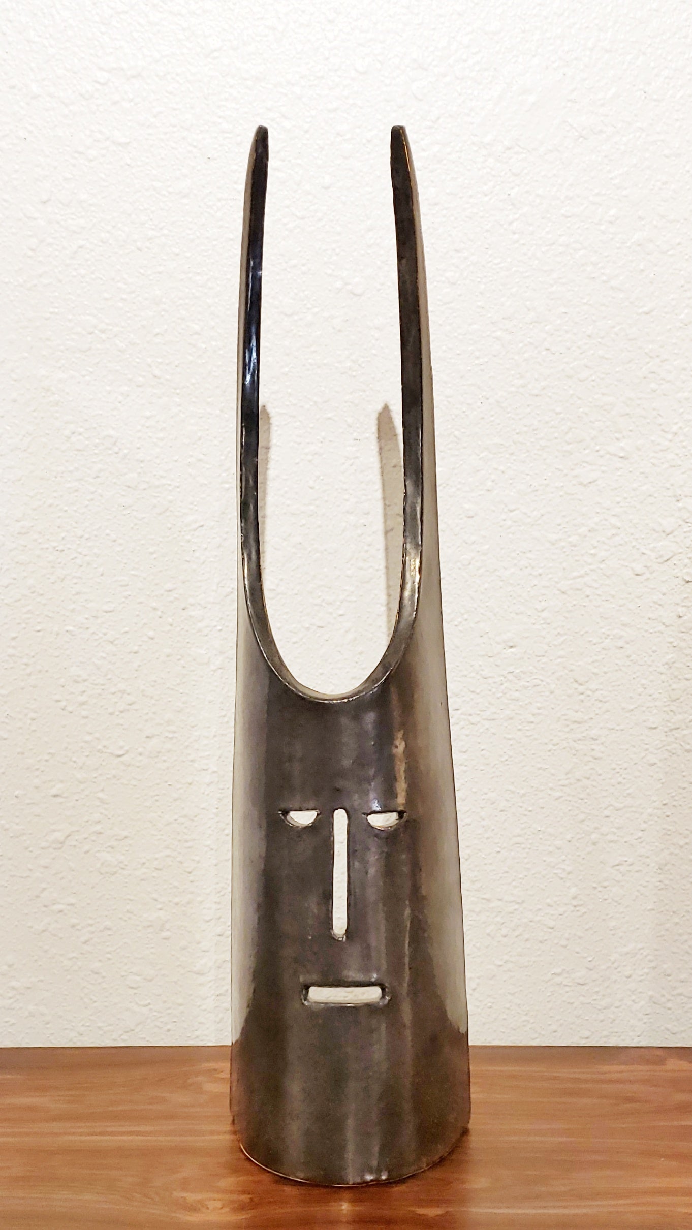 DEVIL MASK FROM FREIWALD ART POTTERY AFTER GIO PONTI AND DE POLI
