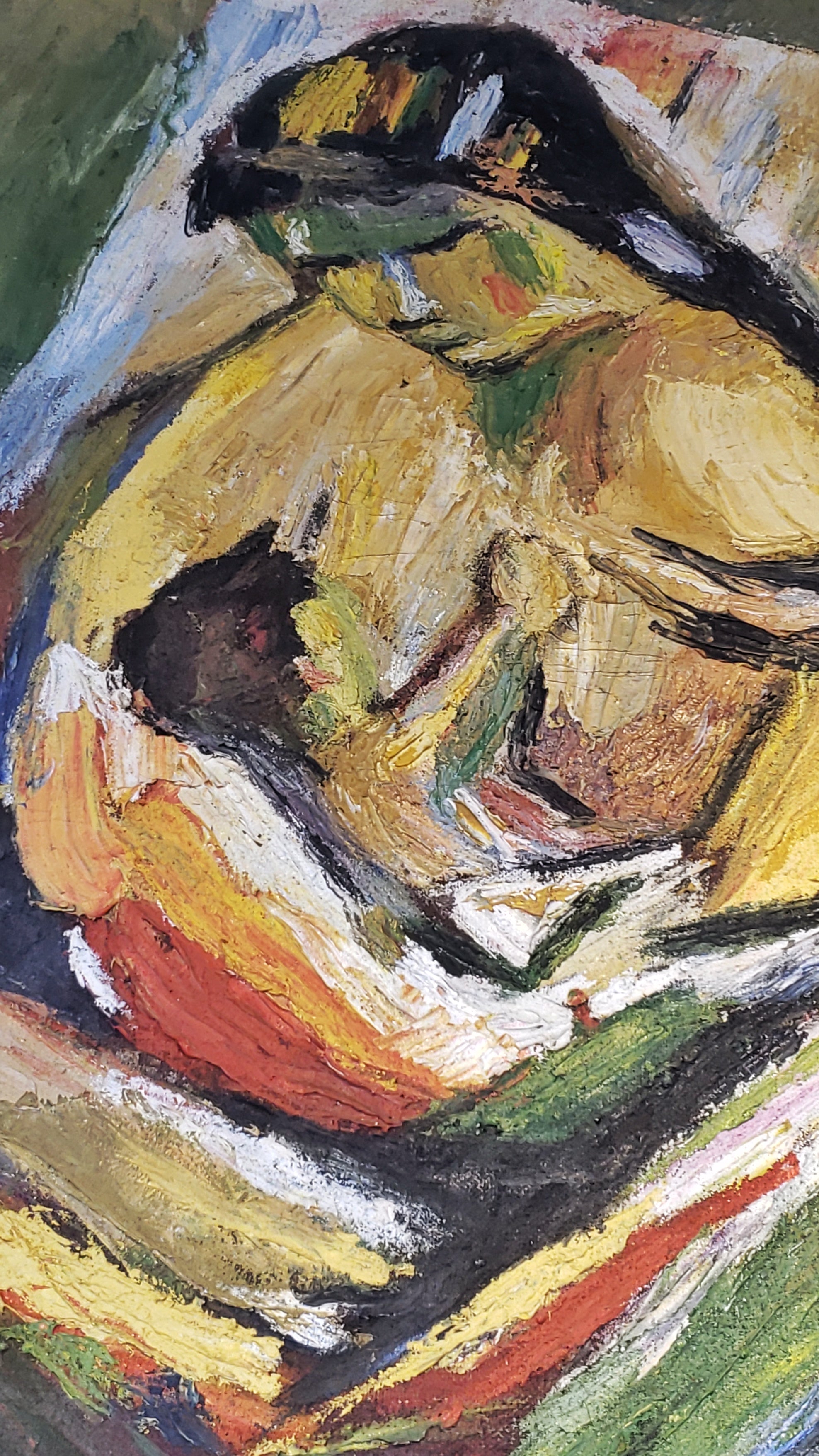 PORTRAIT OF A NURSING WOMAN WITH CHILD (SIGNED)