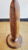 CORK AND WALNUT FLOOR LAMP