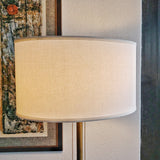 CORK AND WALNUT FLOOR LAMP