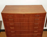 BOW-FRONT CHEST OF DRAWERS