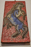RUSCHA KERAMIK ‘SCHEUENDE PFERDE’ WALL TILE 782/3
