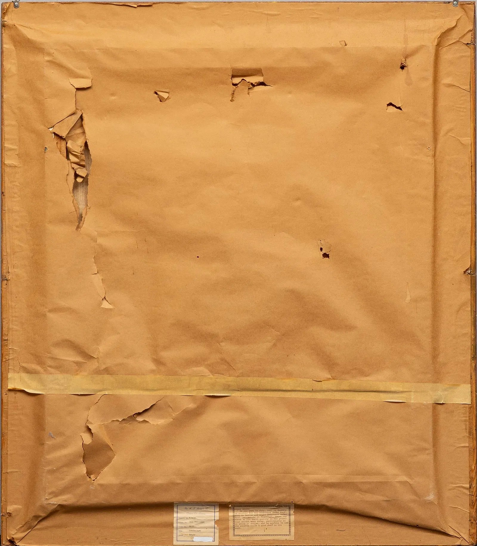 LANDSCAPE WITH VIEW OF LAKE BY WILLI BAUER (1980s)