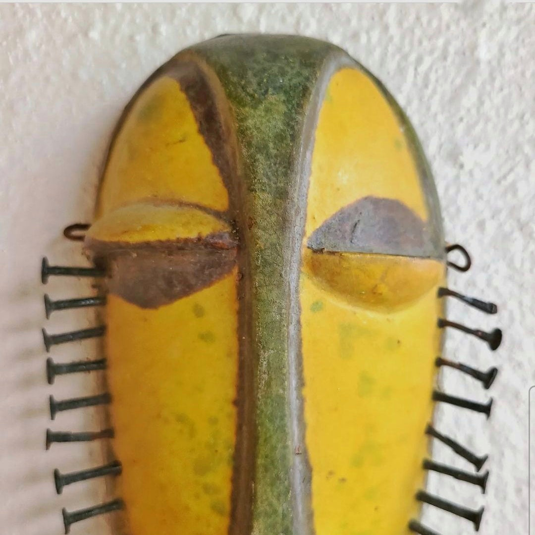 RARE ENZO BORGINI TRIBAL MASK FOR ALVINO BAGNI