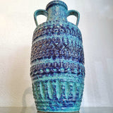 BLUE SPARA AMPHORA STYLE FLOOR VASE Nr. 555/42