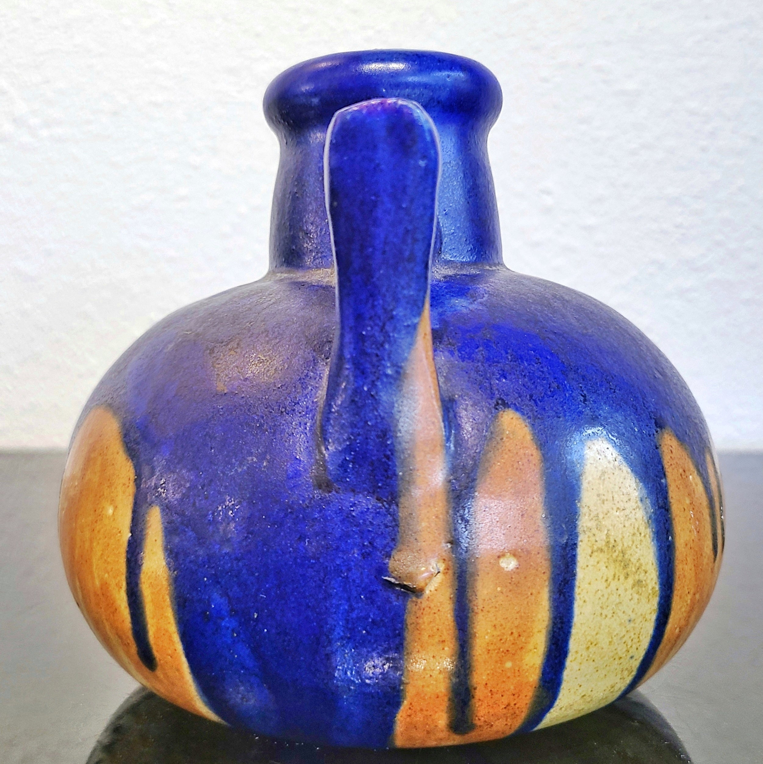 FRENCH ART DECO AMPHORA STYLE VASE SIGNED “JEB”