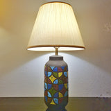 HAND THROWN AND DECORATED ALVINO BAGNI TABLE LAMP