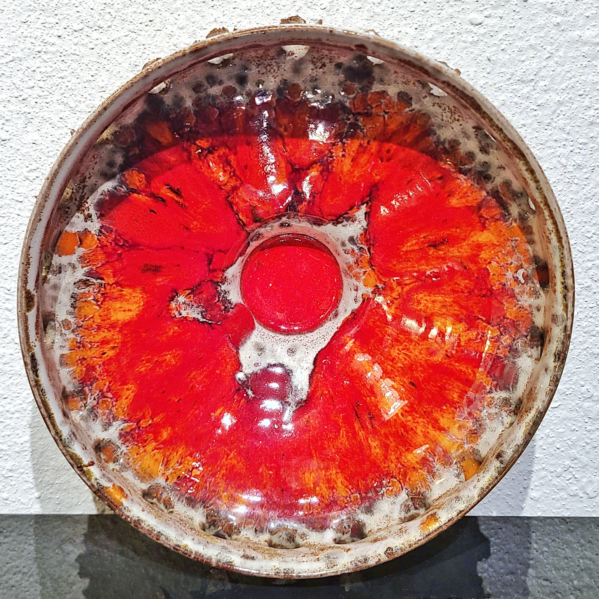 DANISH STUDIO POTTERY BOWL WITH “BLOWOUTS”