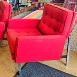 FLORENCE KNOLL PARALLEL BAR LOUNGE CHAIR FOR KNOLL ASSOCIATES (d. 1955)
