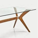 TEMPERED-GLASS-TOP ‘TOKYO’ DINING TABLE BY FABIO Di BARTOLOMEI FOR CALLIGARIS, ITALY