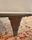 TUXEDO-ARM ‘WREN’ SOFA IN BEIGE LEATHER BY BILL SOFIELD FOR BAKER FURNITURE