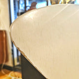 SET OF FOUR WHITE LACQUER  STACKING CHAIRS BY NORMAN CHERNER