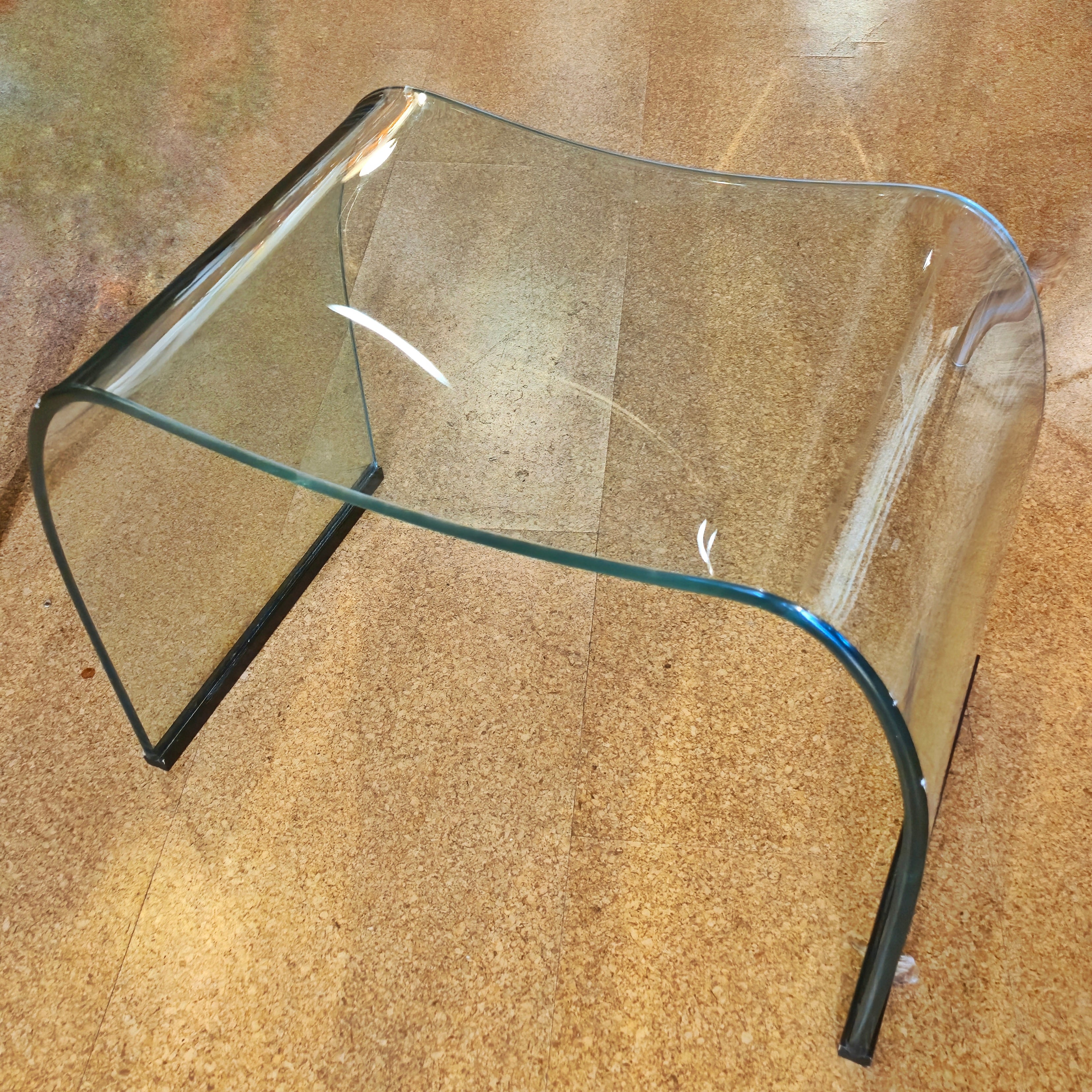EARLY TEMPERED PLATE-GLASS ‘ONDA POUF’ BY VITTORIO LIVI FOR FIAM ITALIA (1973)