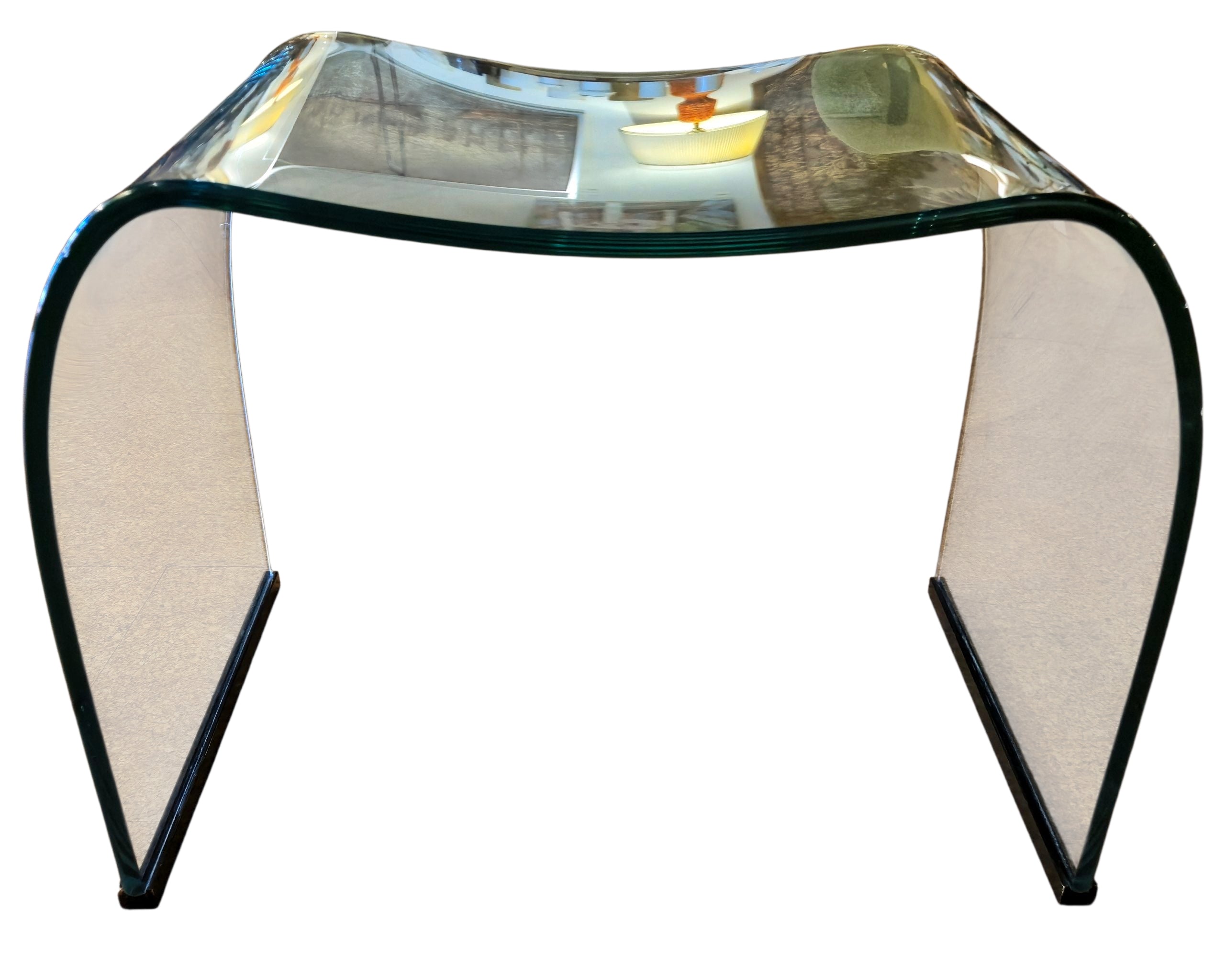 EARLY TEMPERED PLATE-GLASS ‘ONDA POUF’ BY VITTORIO LIVI FOR FIAM ITALIA (1973)