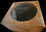 RARE EARLY ’70s BRONZE ABSTRACT PLANTER BOX BY McCARROLL & GILLESPE FOR FORMS+SURFACES