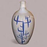 HAND-PAINTED BOTTLE VASE BY AHLSTROM POTTERY OF CALIFORNIA (1950s)