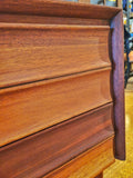 DIMINUTIVE MAHOGANY WINDOW CABINET BY HUNGERFORD FURNITURE, CO.