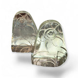 AMERICAN ART-GLASS ROOSTER BOOKENDS BY UNKNOWN MAKER (1970s)