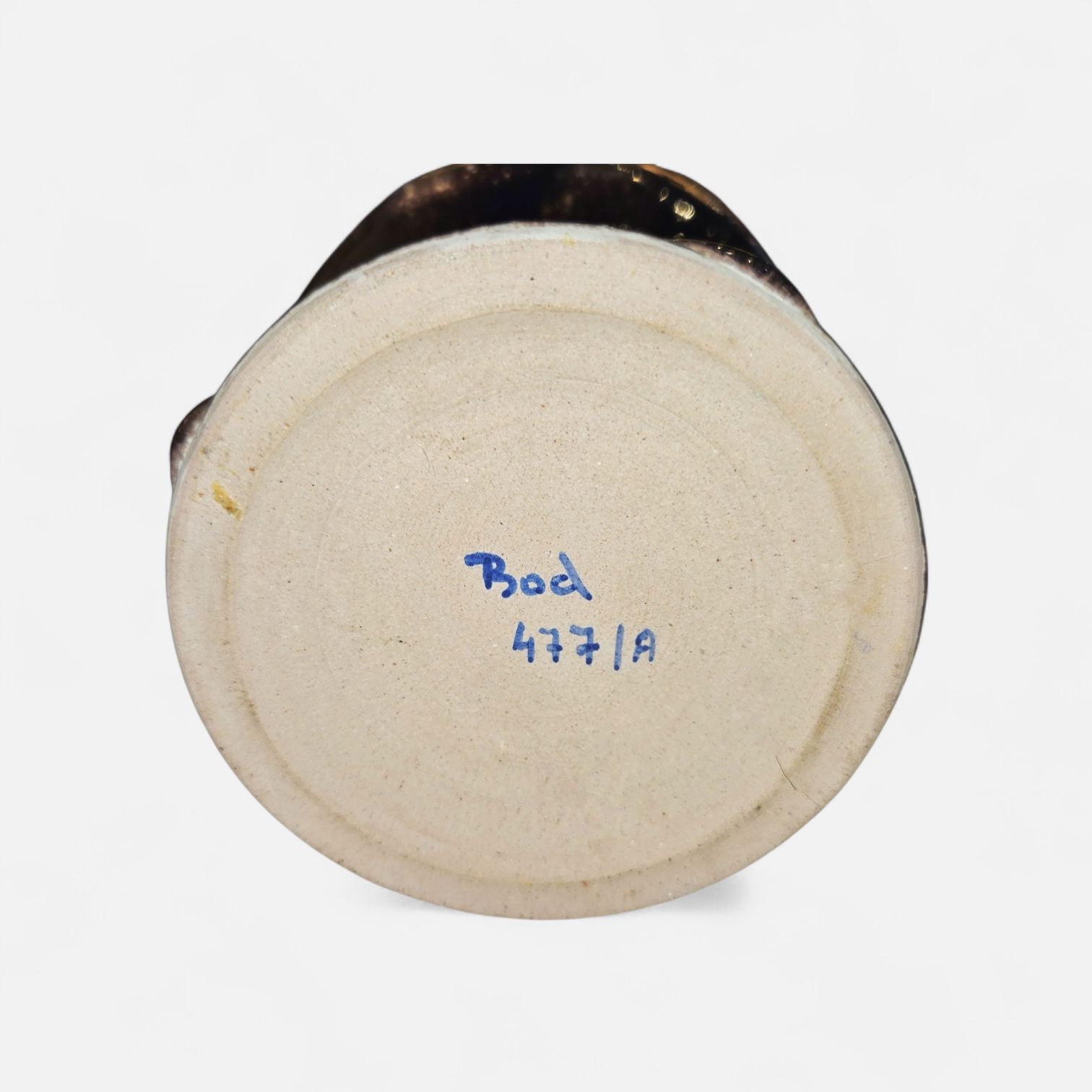 FLARED-RIM STUDIO POTTERY STONEWARE VASE BY ÉVA BOD (HUNGARY)