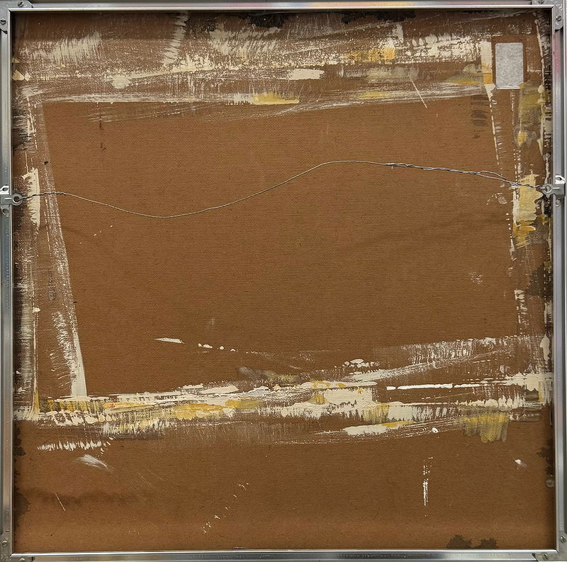 FRAMED IMPASTO OIL ON BOARD ABSTRACT PAINTING