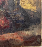 OIL ON CANVAS STILL LIFE BY ADOLFO RUIZ ABASCAL (SPAIN)