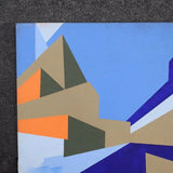 1970s HARD-EDGE ABSTRACT ACRYLIC BY NICK LUTTINGER