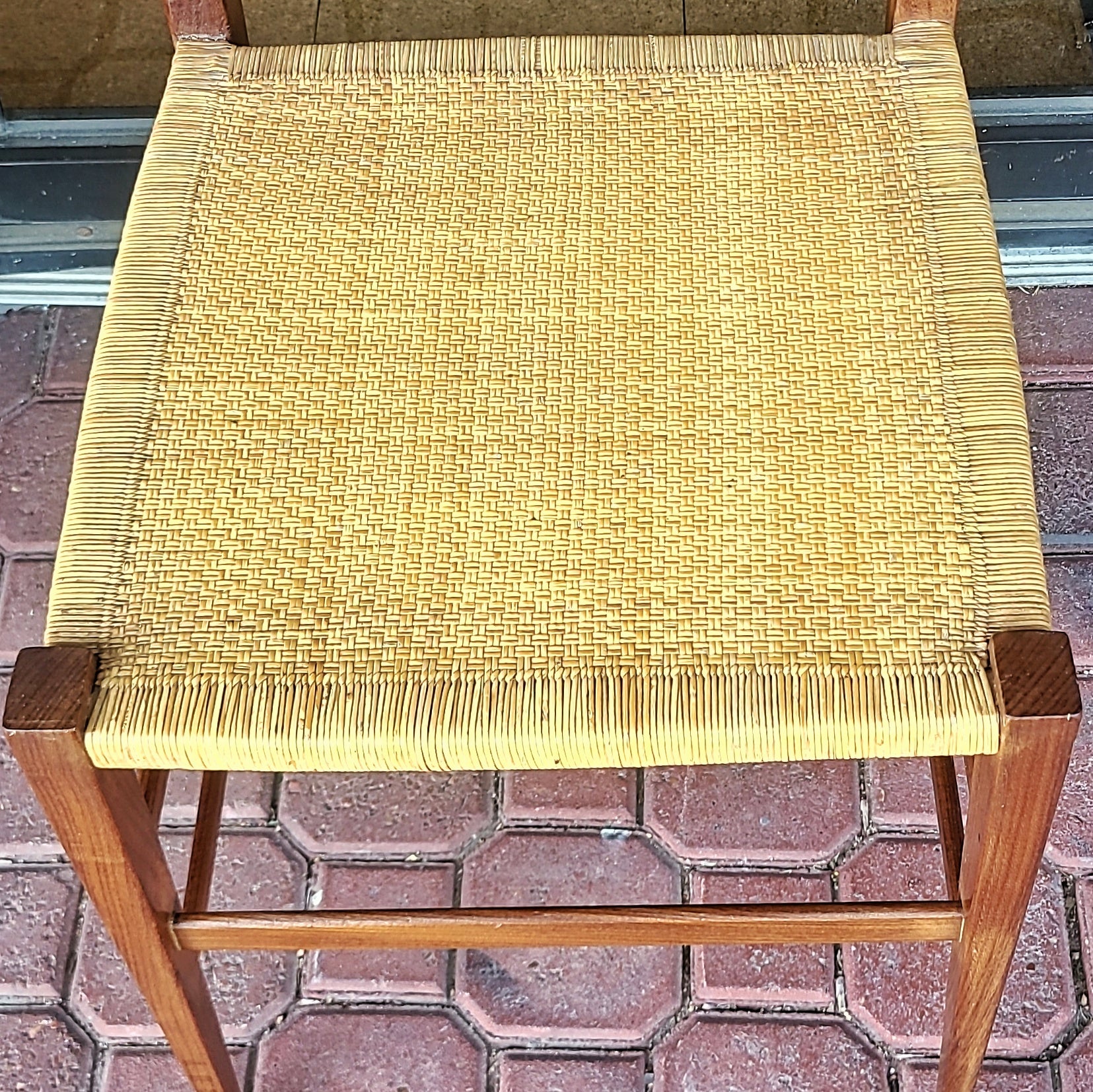 SET OF 6 TEAK ITALIAN DINING CHAIRS AFTER GIO PONTI