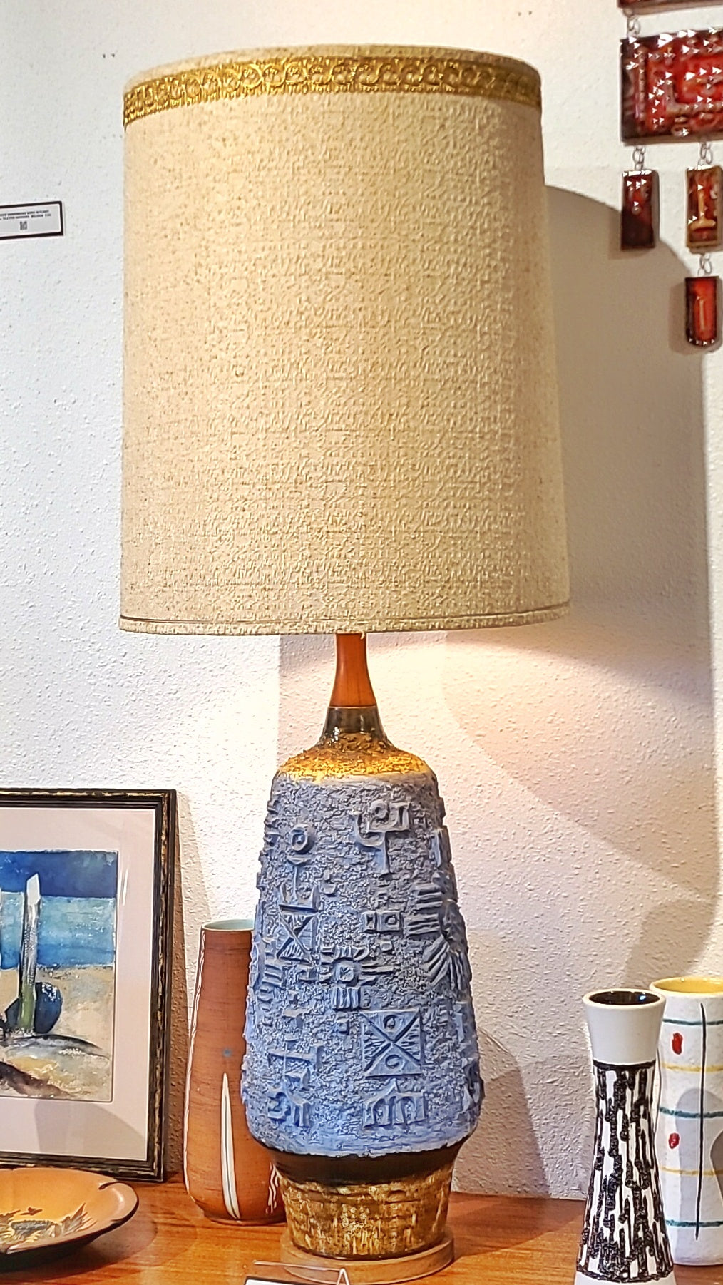 MONUMENTAL JIŘÍ GEORGES LAUDA TABLE LAMP PRODUCED BY PAUL TANNIER FOR NORWOOD OF MONTREAL