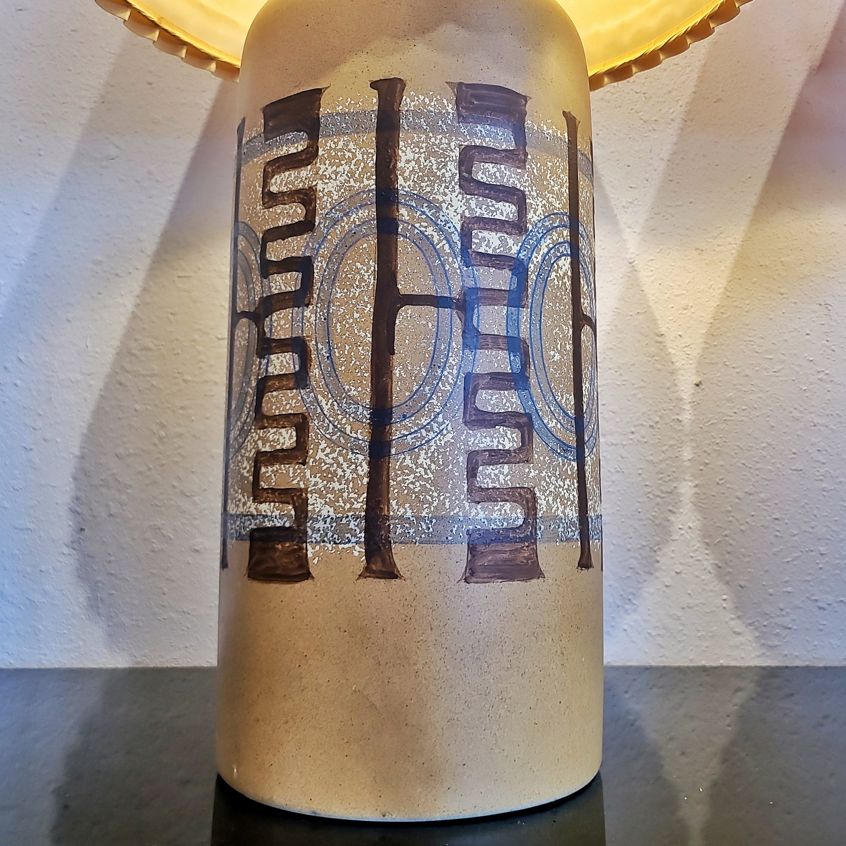 ELSPETH COHEN TABLE LAMPS FOR LAPID POTTERY, ISRAEL (PAIR)