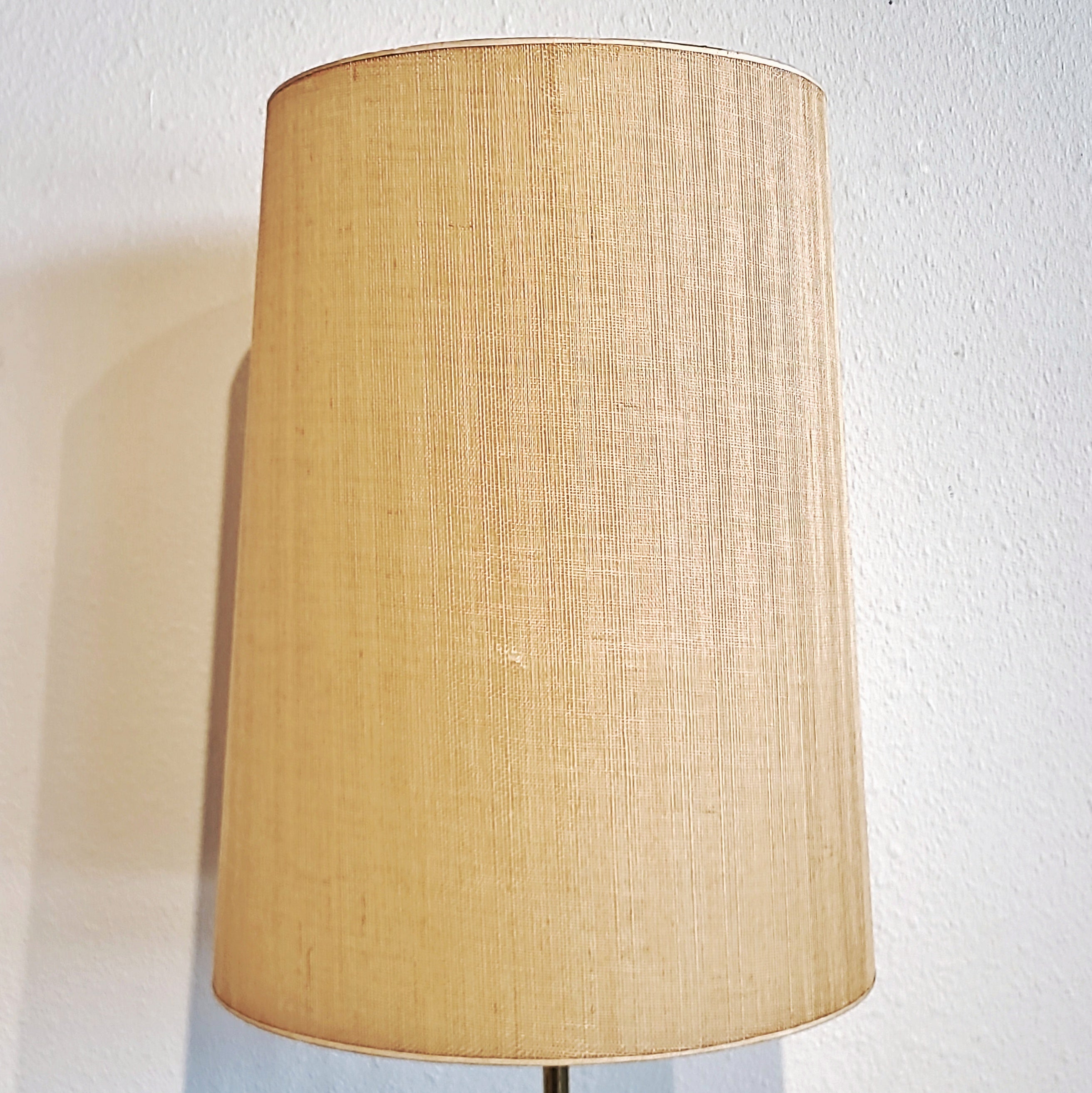 TALL STIFFEL BRASS AND CERAMIC TABLE LAMP