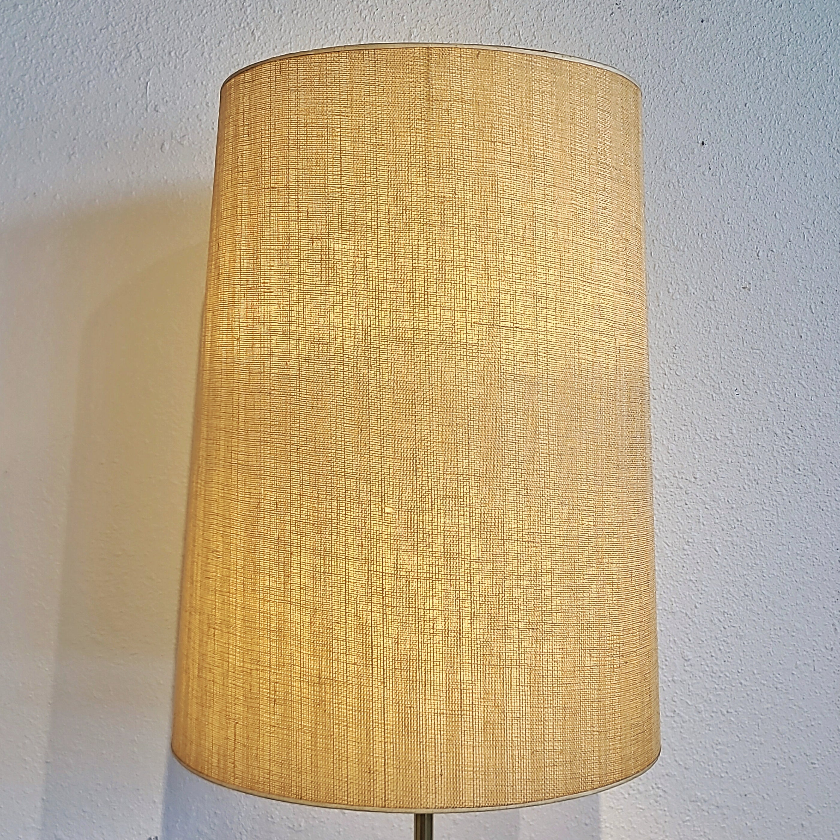 TALL STIFFEL BRASS AND CERAMIC TABLE LAMP