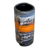 ORANGE DÜMLER & BREIDEN ‘POLAR’ DÉCOR RELIEF VASE Nr. 24/14
