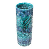 TALL NUOVO RINASCIMENTO BLUE & AQUA CYLINDER VASE (ITALY)