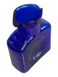 COBALT BLUE BLENKO GLASS WATER BOTTLE (2006)