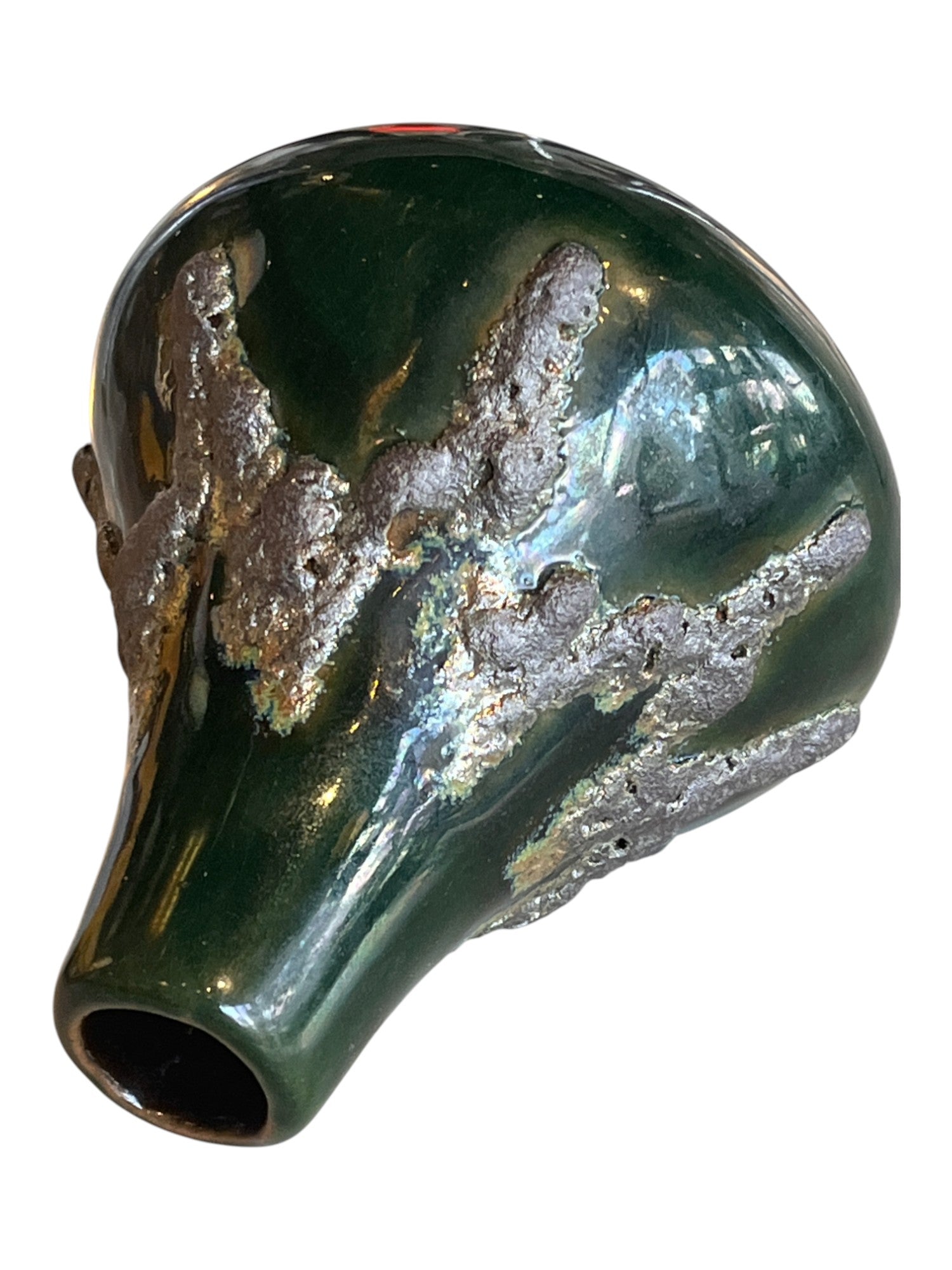 GREEN DOROTHEA ROTH VOLCANO VASE FOR ROTH KERAMIK