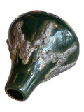 GREEN DOROTHEA ROTH VOLCANO VASE FOR ROTH KERAMIK
