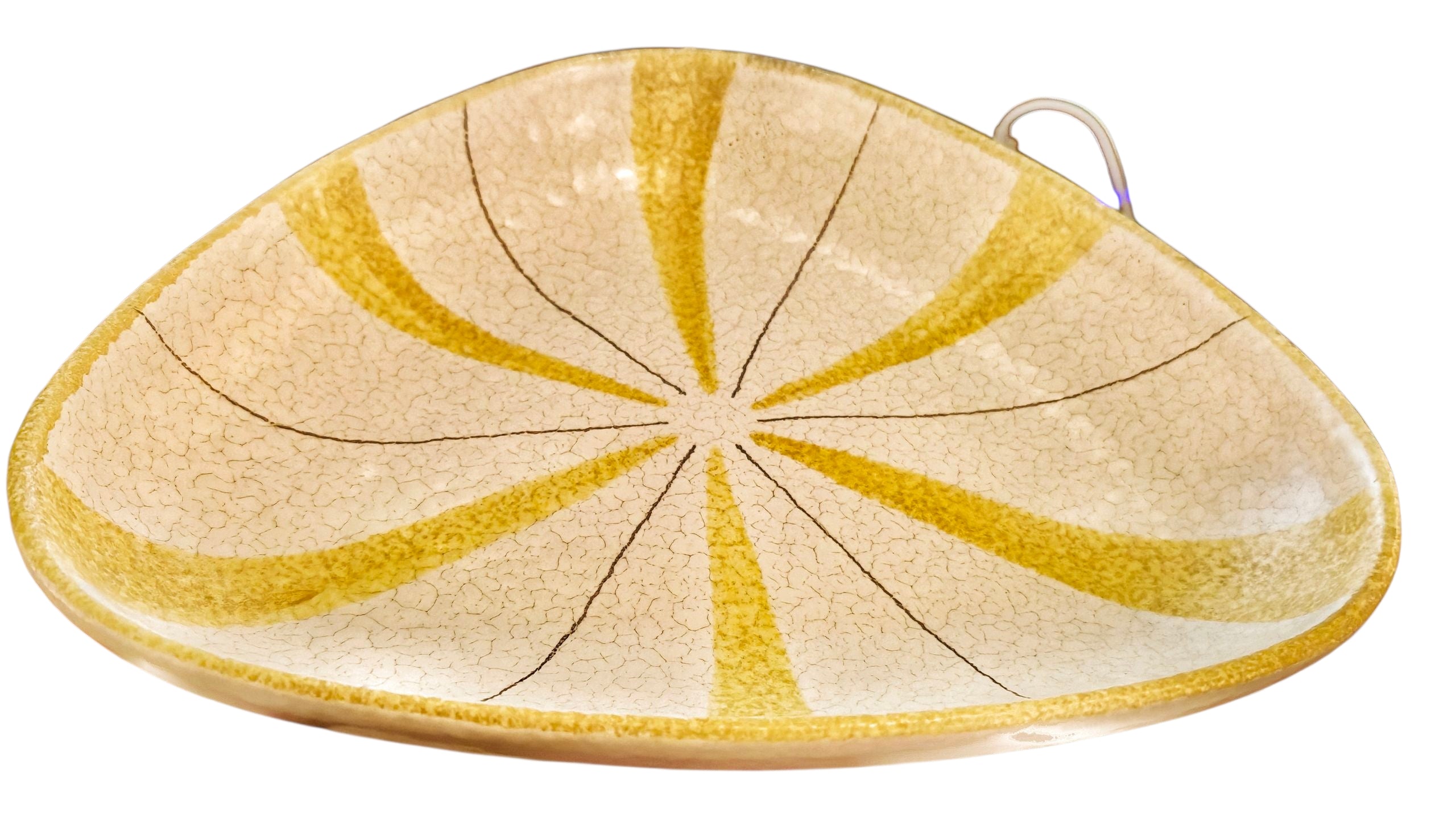 EARLY ’60s MARZI & REMY (?) SHALLOW TRIANGULAR BOWL Nr. 3300