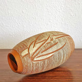 UNKNOWN KLINKER VASE WITH BAMBOO DÉCOR