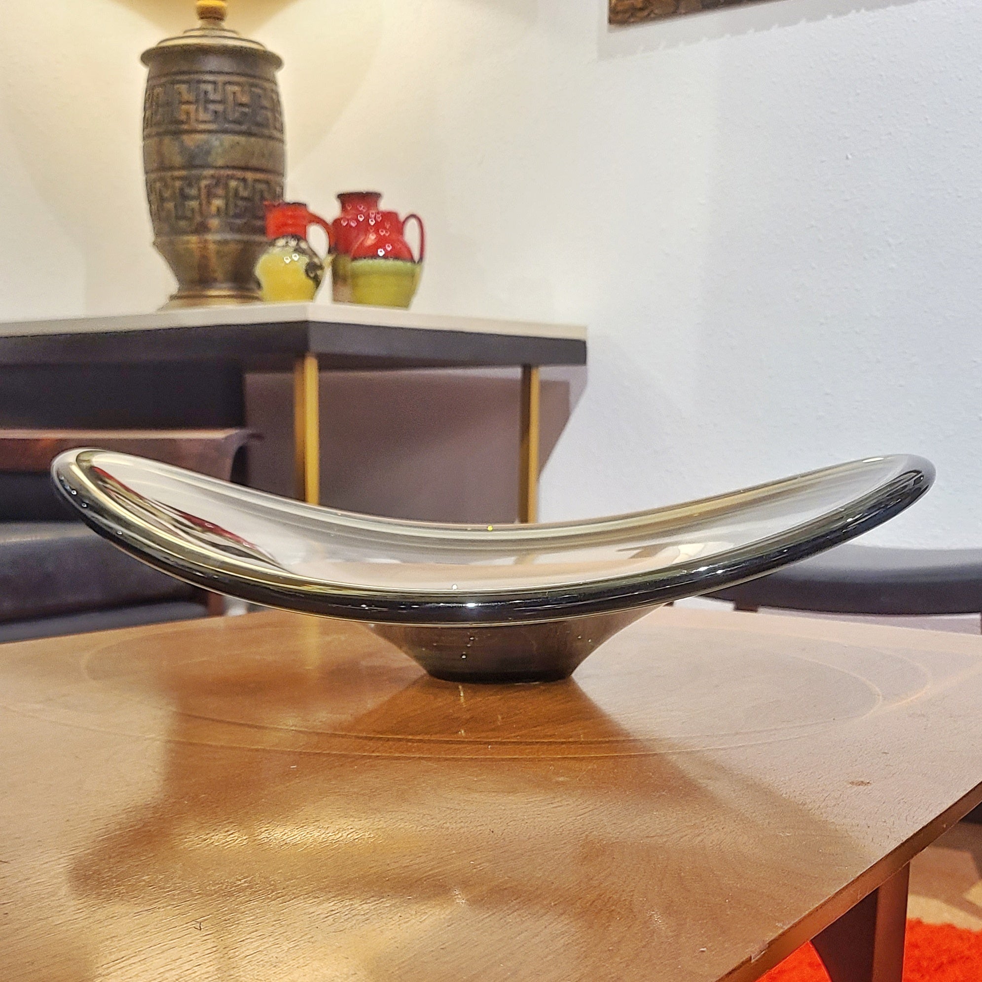 MASSIVE ‘SELANDIA’ CENTERPIECE BOWL BY PER LÜTKEN FOR HOLMEGAARD (c. 1957)