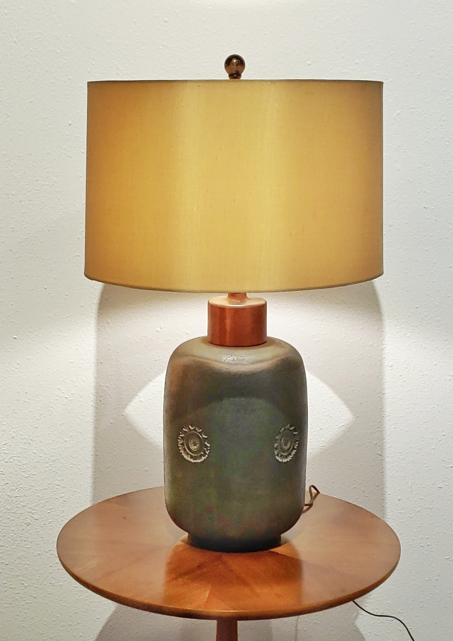 1960s ALDO LONDI 'ETRUSCAN' TABLE LAMP FOR BITOSSI CERAMICHE