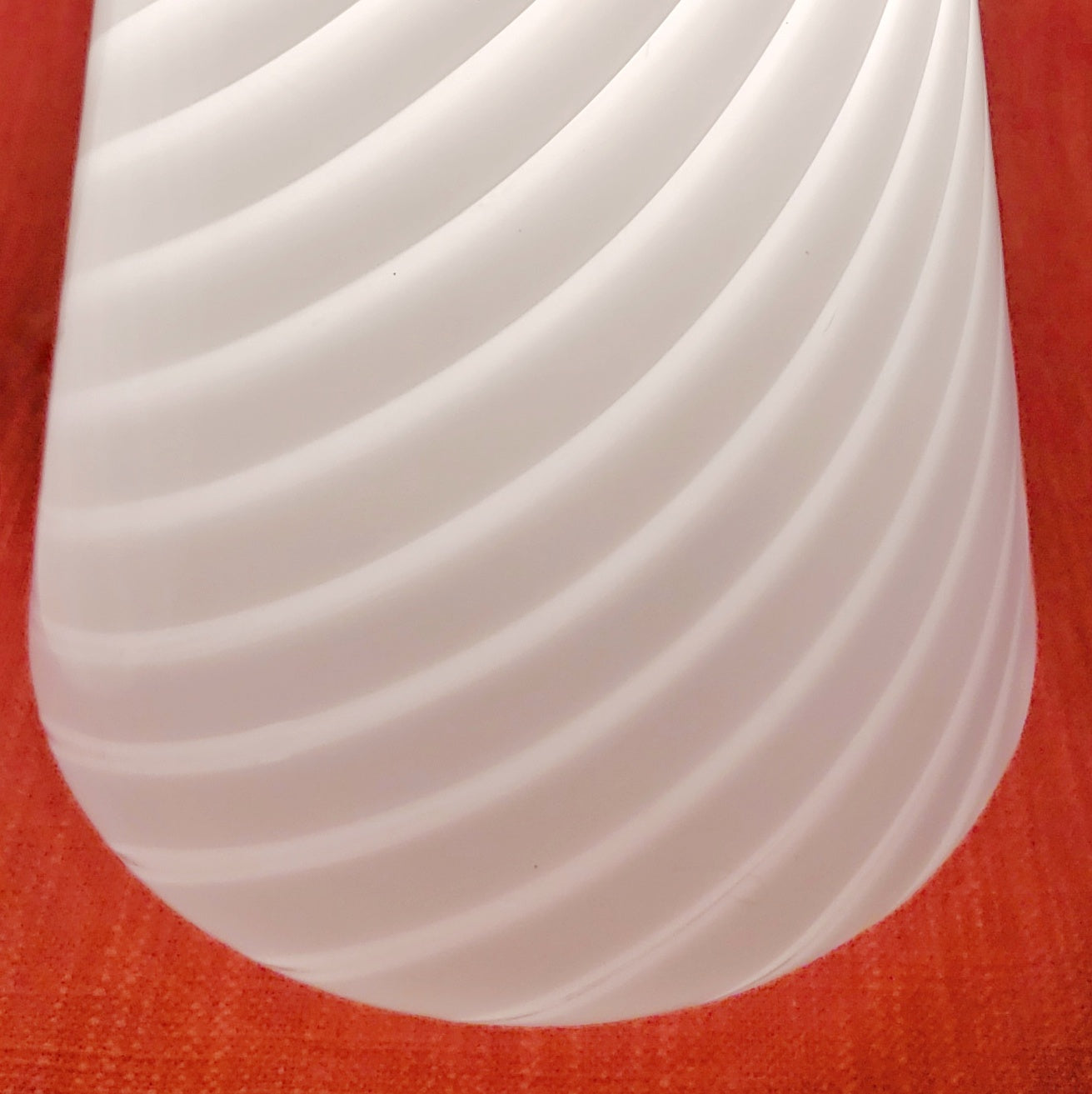 CONICAL VETRI MURANO TABLE LAMPS WITH LATTICINO STRIPES