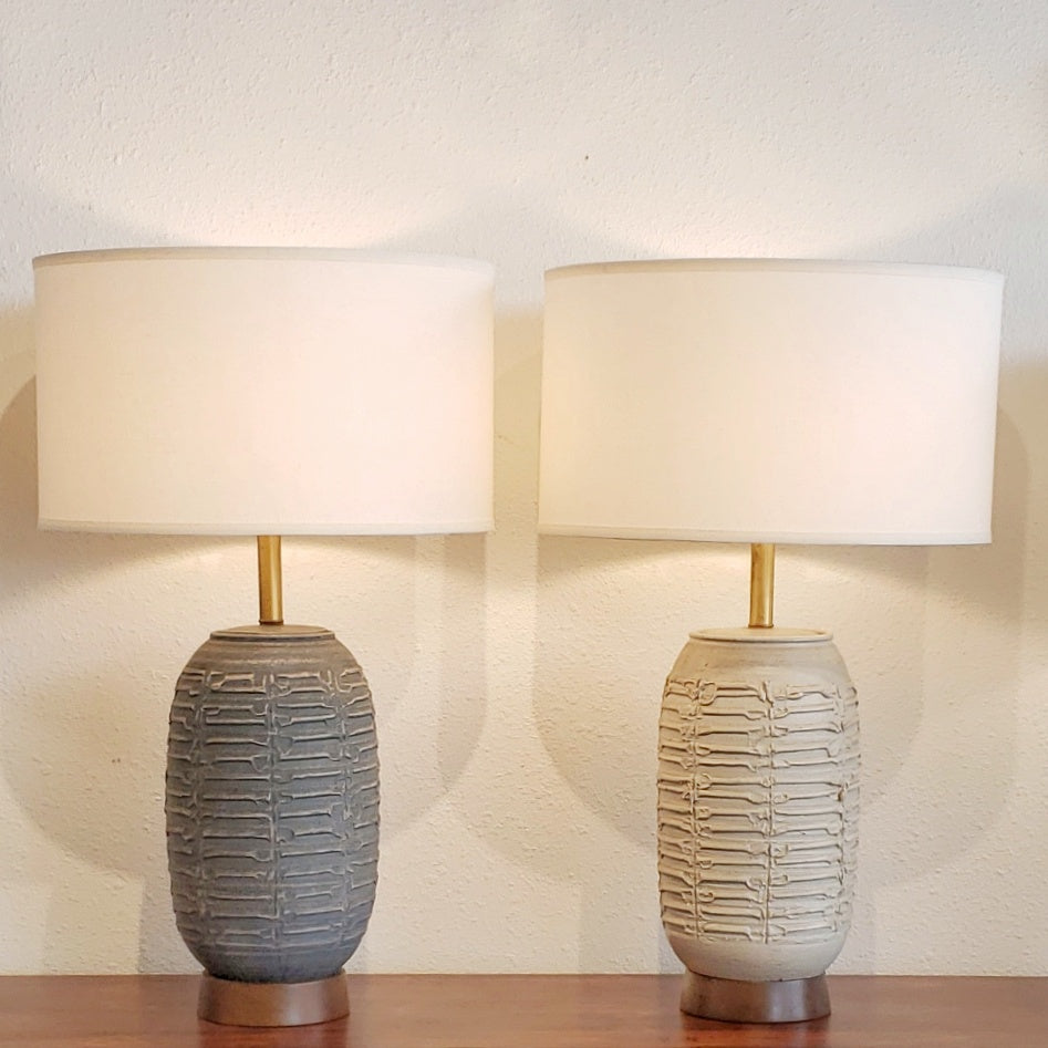 BOB KINZIE TABLE LAMPS FOR AFFILIATED CRAFTSMEN STUDIOS