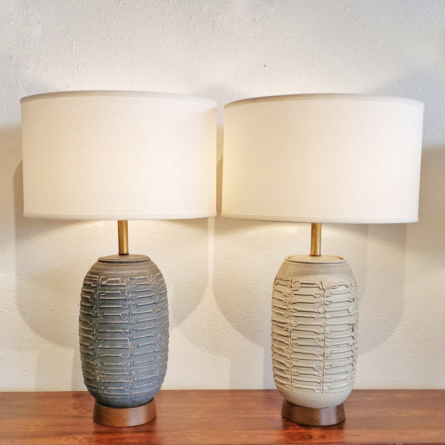 BOB KINZIE TABLE LAMPS FOR AFFILIATED CRAFTSMEN STUDIOS