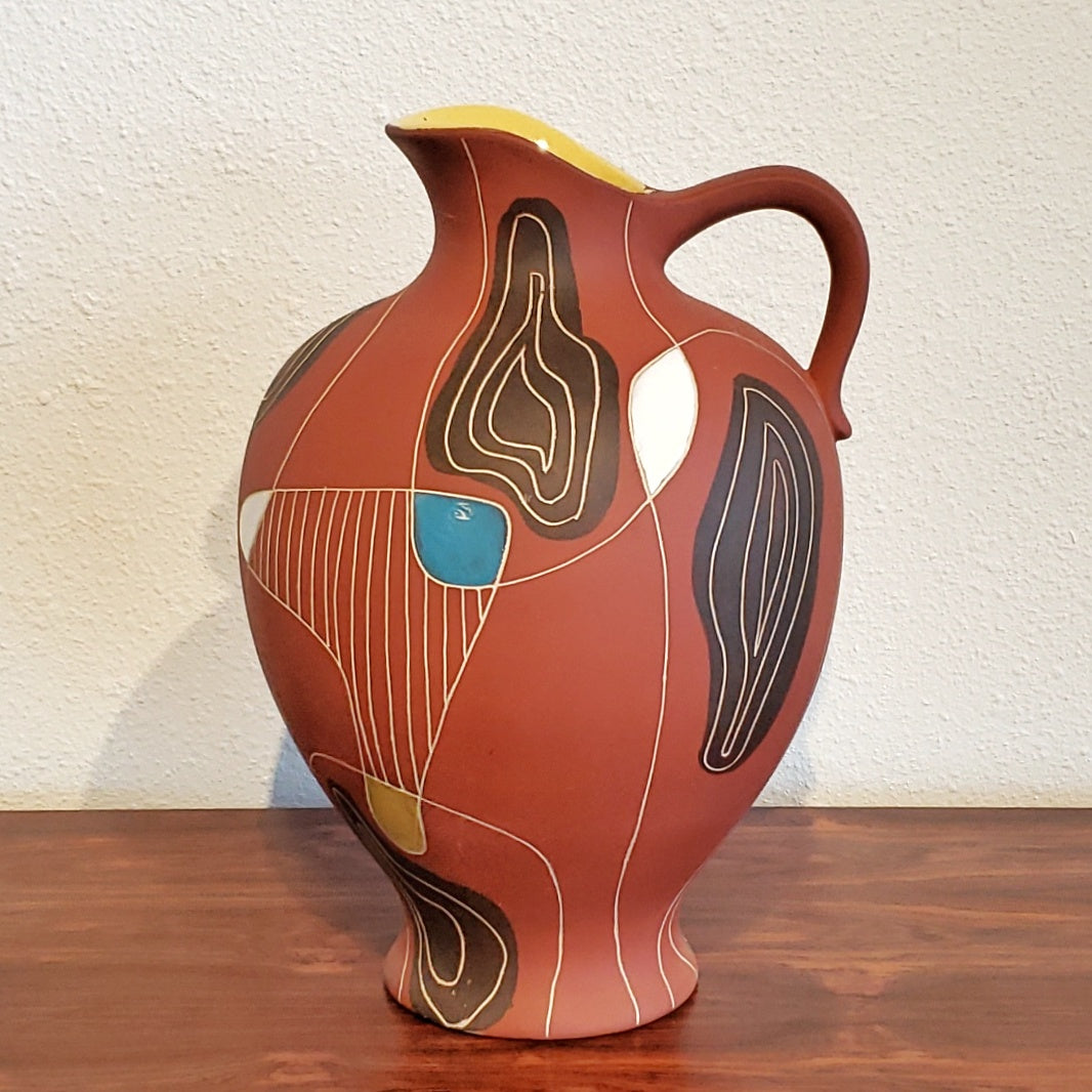 BODO MANS ‘BRASIL’ FLOOR VASE 291/40 FOR BAY KERAMIK (RARE)