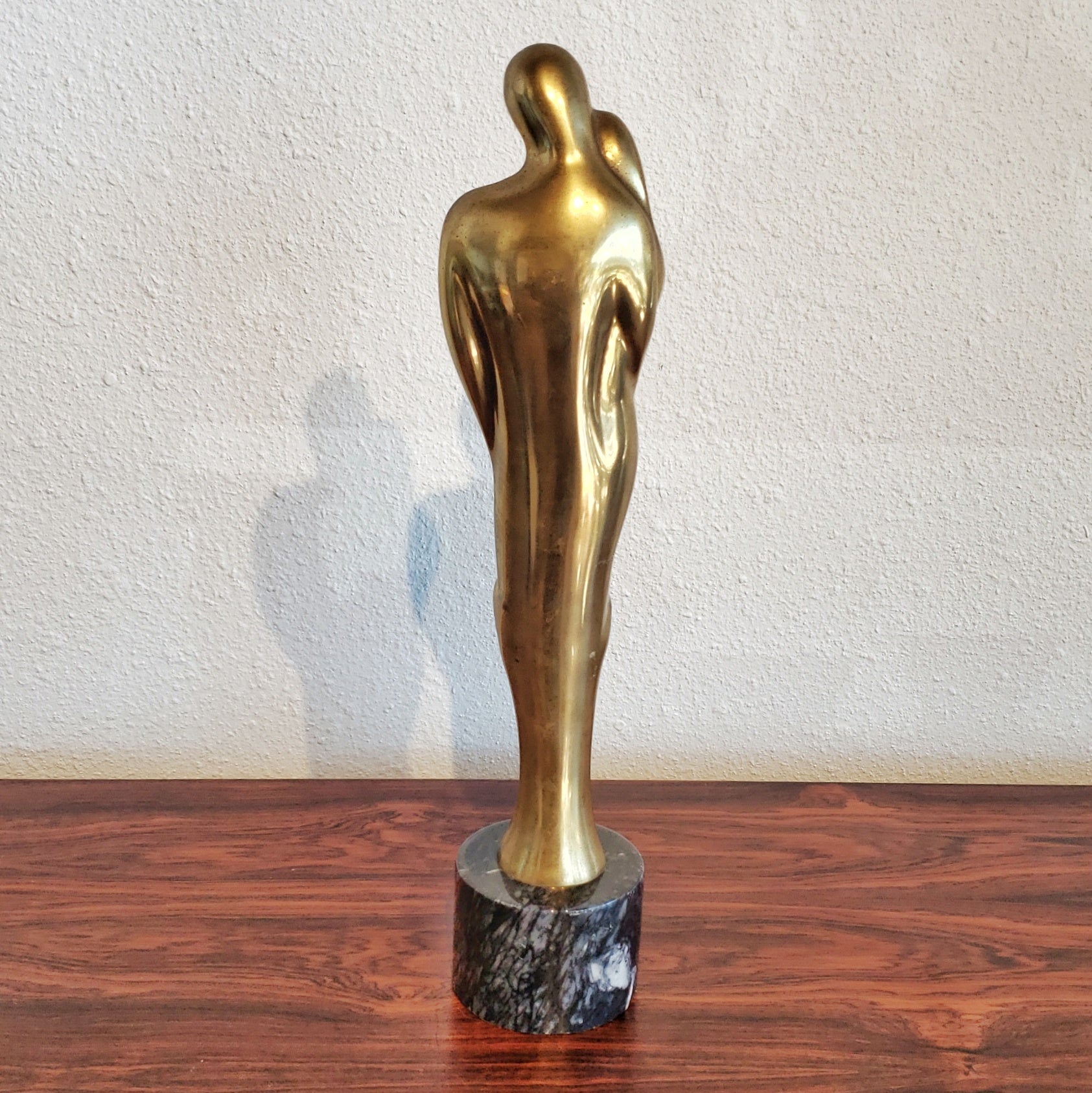 SOLID-BRASS FAMILY STATUETTE AFTER JEAN ARP