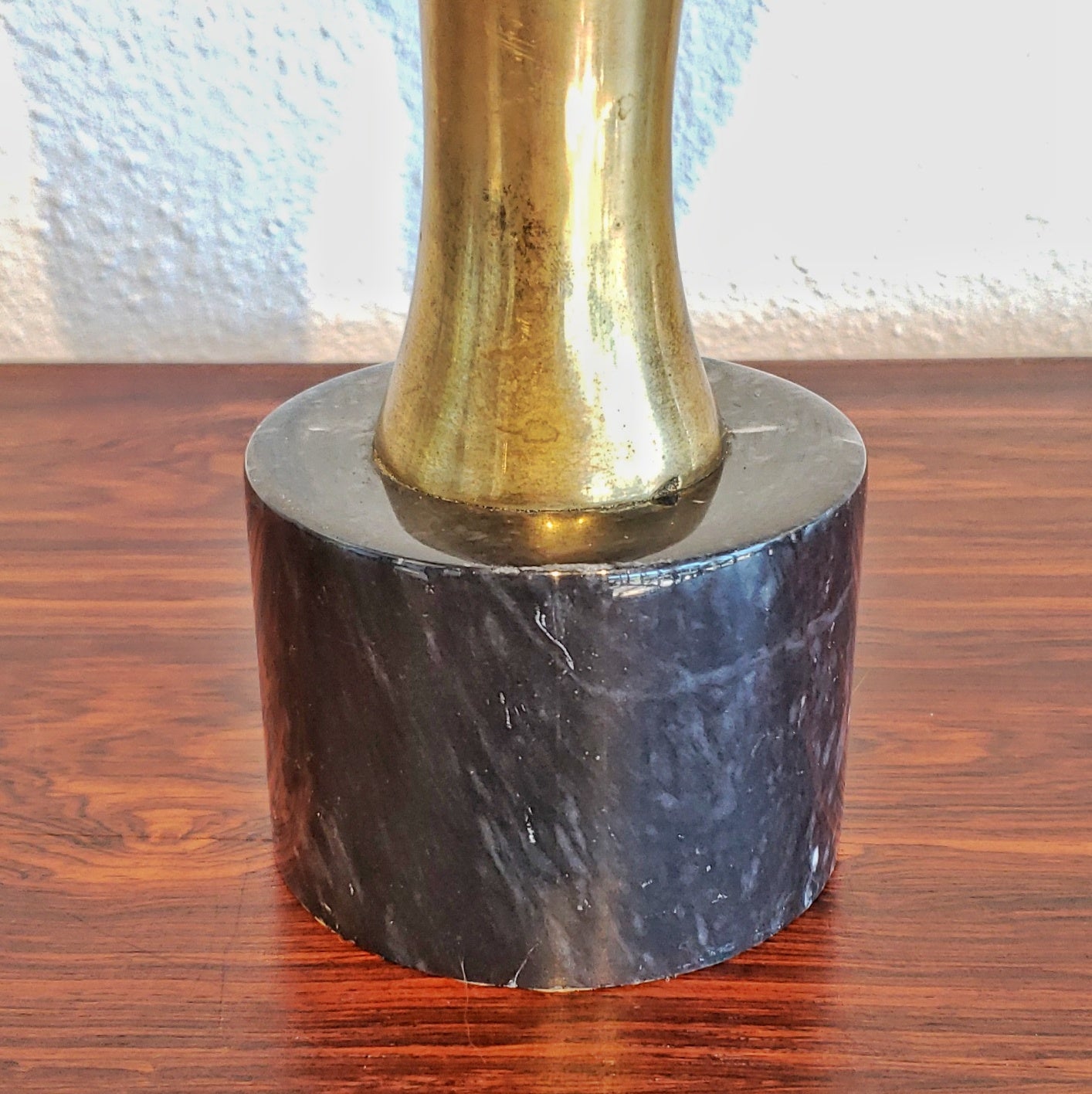 SOLID-BRASS FAMILY STATUETTE AFTER JEAN ARP