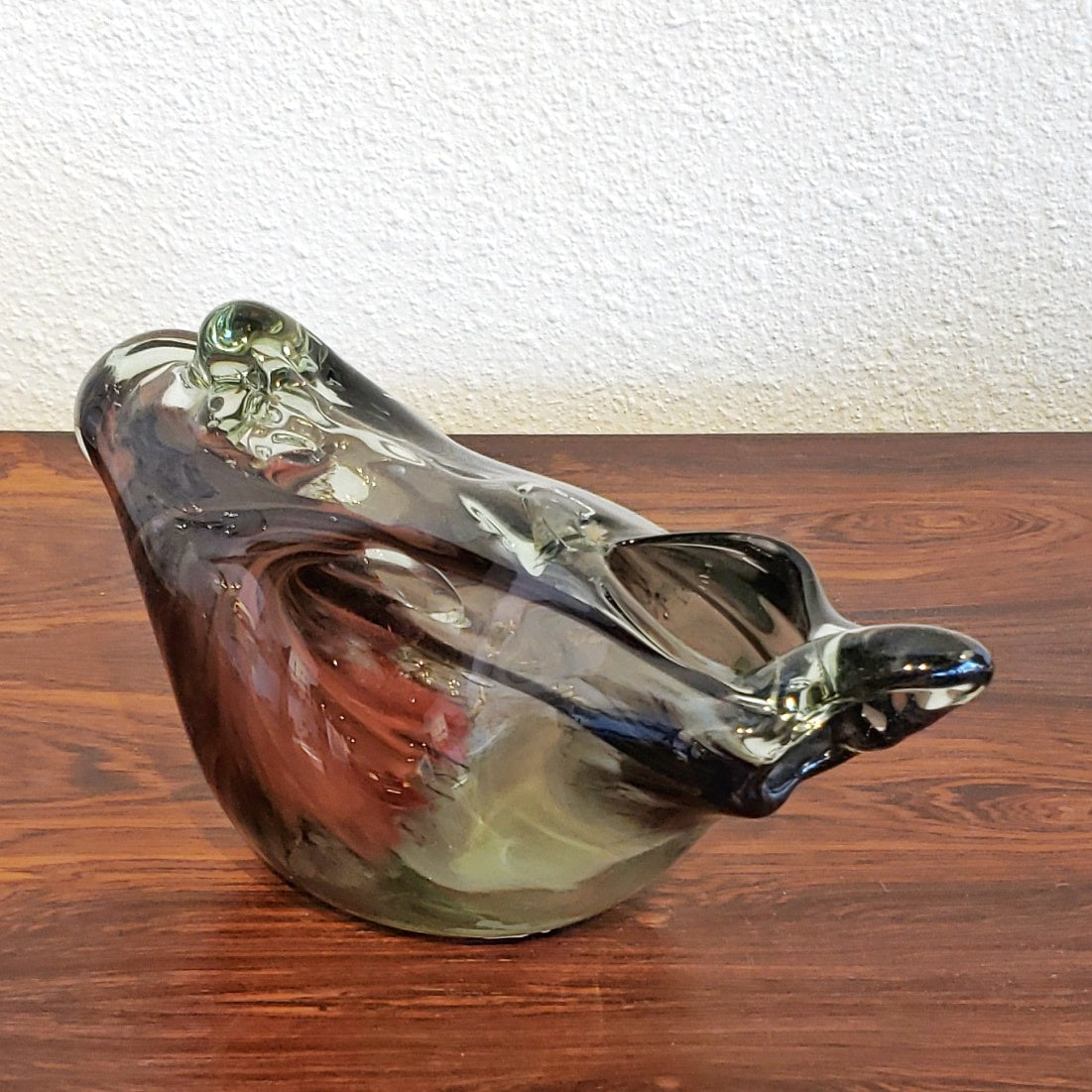 ROBERT FRITZ BIOMORPHIC ART GLASS VASE