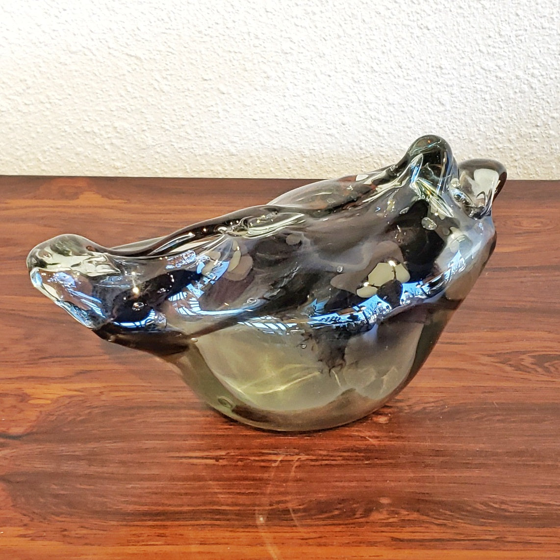 ROBERT FRITZ BIOMORPHIC ART GLASS VASE